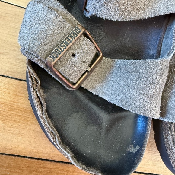 Birkenstock Arizona beige tan suede sandals - Picture 4 of 9